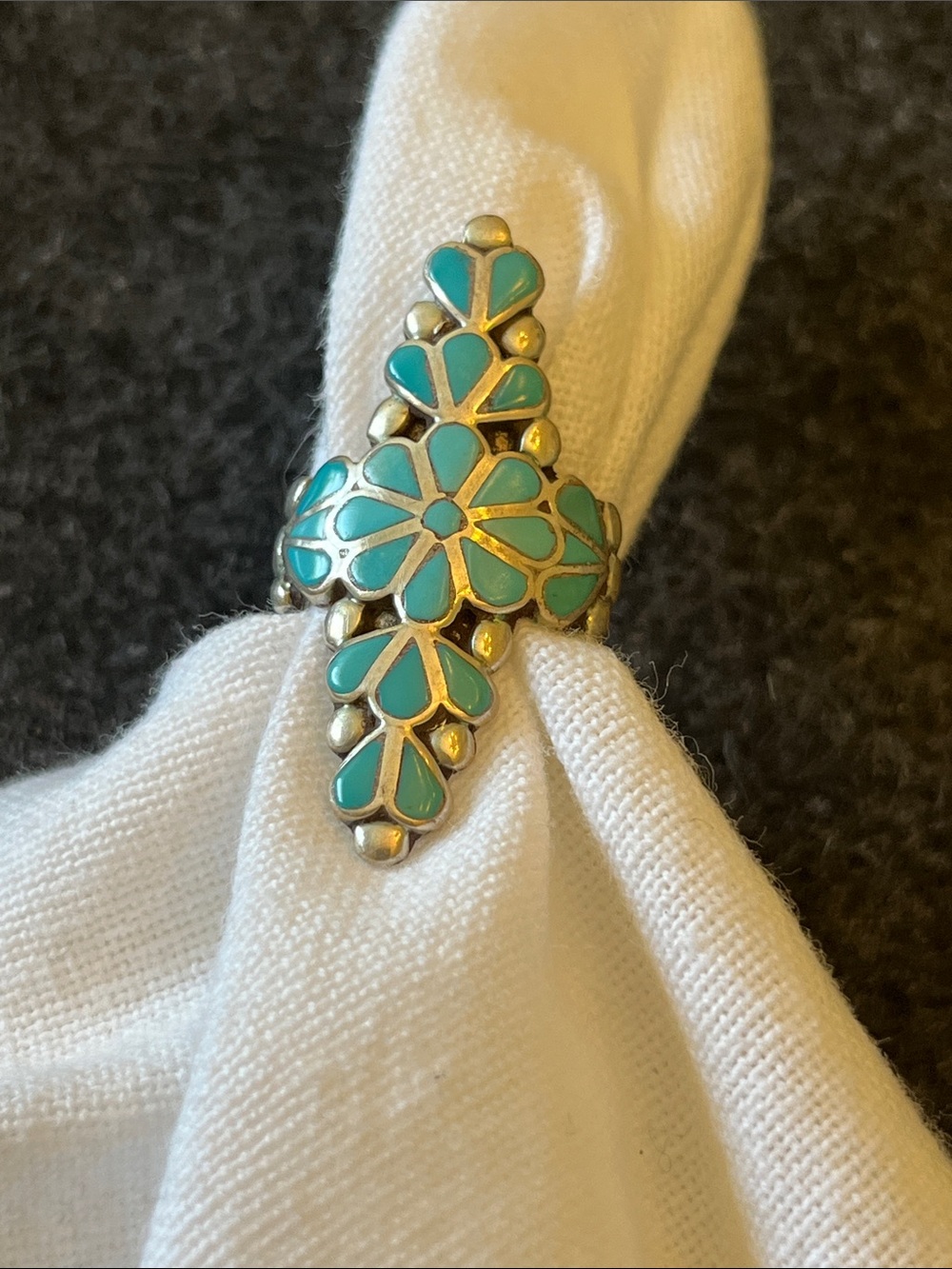 TURQ SILVER RING